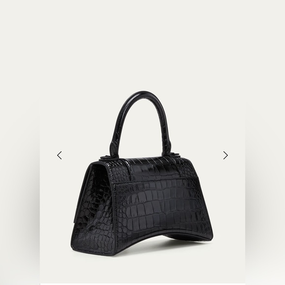 Balenciaga Crocodile Embossed Small Hourglass Bag - Picture 4 of 14